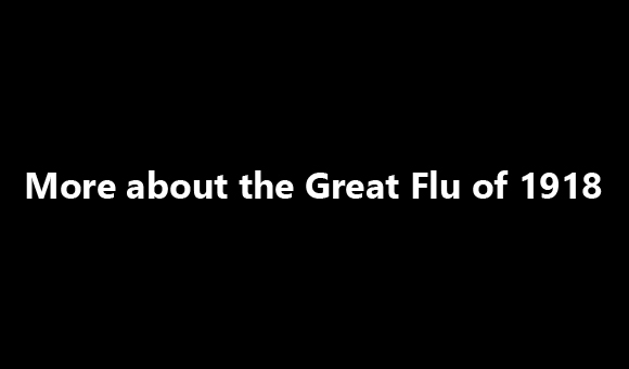 More about the Great Flu of 1918