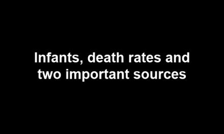 Infants, death rates and two important sources
